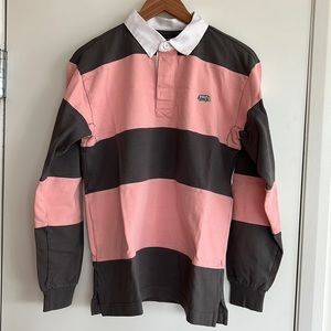 Britches The Rugby Shirt (Pink / Grey) Small (NWOT)